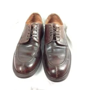 Johnston & Murphy Signature Series Brown Leather Oxford Shoes Mens Sz 10M Italy s-l400.jpg main image 2